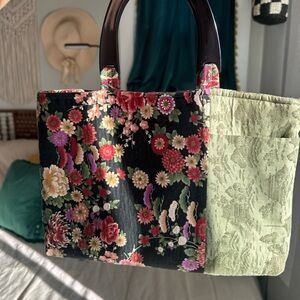 Vintage patch work handbag